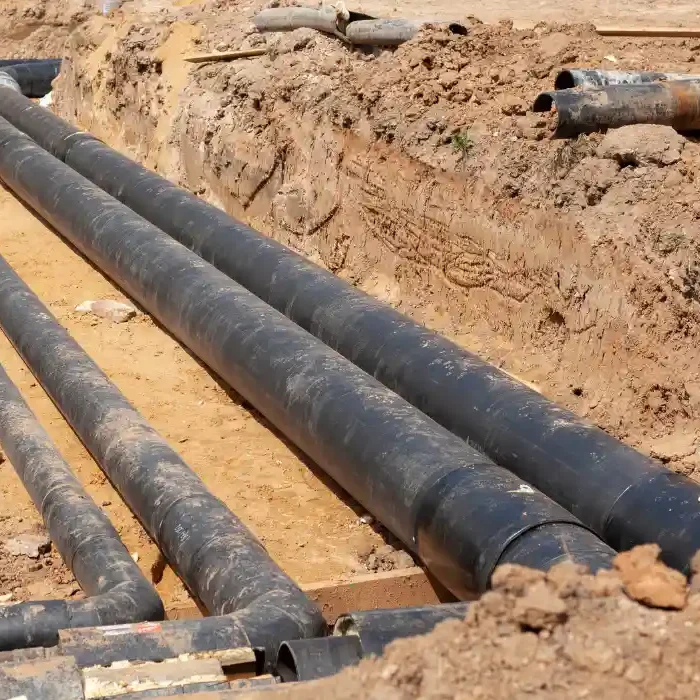 Water pipes underground